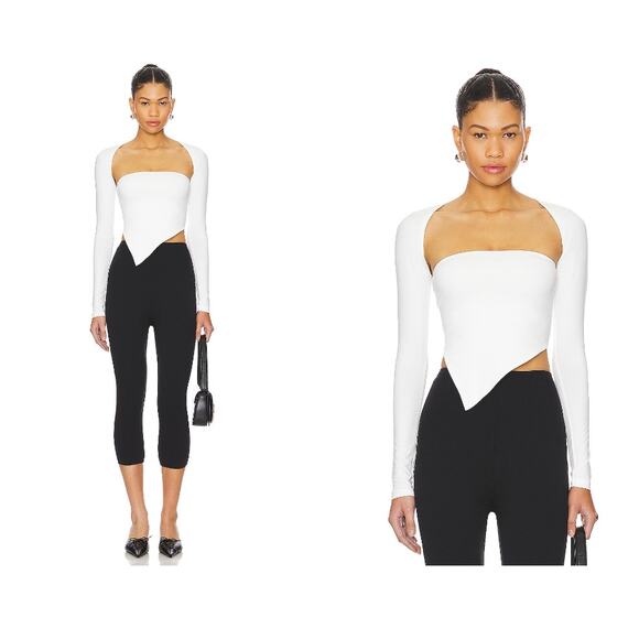 superdown Dax Shrug Top in White - Picture 1 of 7